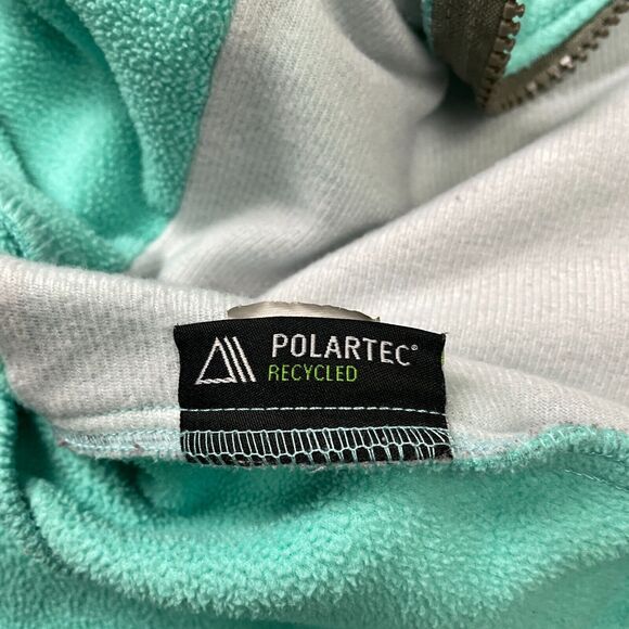 The North Face Denali Jacket Womens Medium Green Gray Full Zip Fleece Hiking - Picture 5 of 13